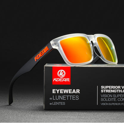 KDEAM new range of mens designer polarised sunglasses with tac lenses and tr90 frames for driving fishing and sports